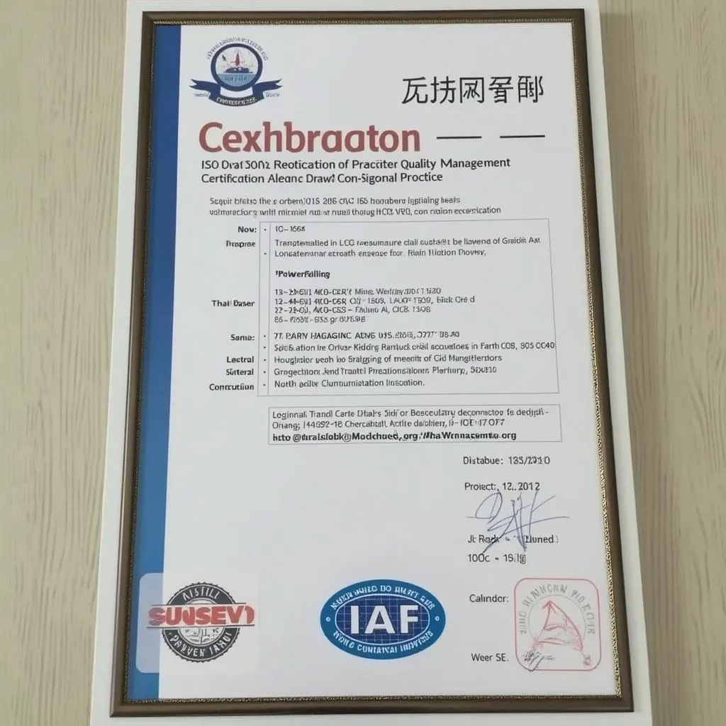 ISO certifikace